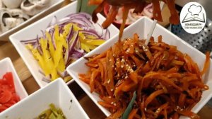 Вок сковорода,  азиатская кухня анимационная станция