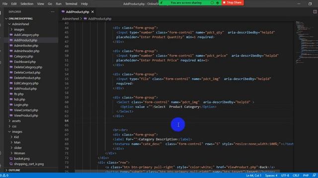 PHP Add Product through Admin Panel смотреть онлайн
