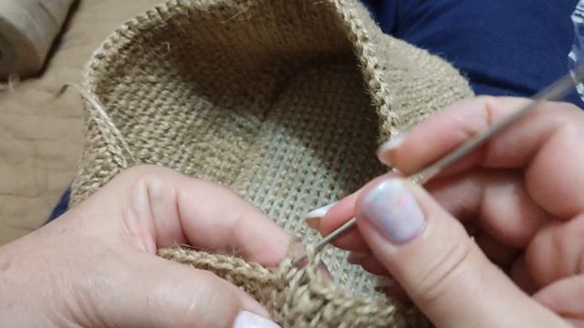 👜Новый проект, сумка из джута🧶