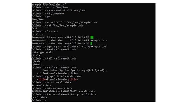 Linux: часто используемые команды смотреть онлайн