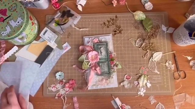 Процесс создания открытки / Скрапбукинг / Scrapbooking. Ручная работа смотреть онлайн