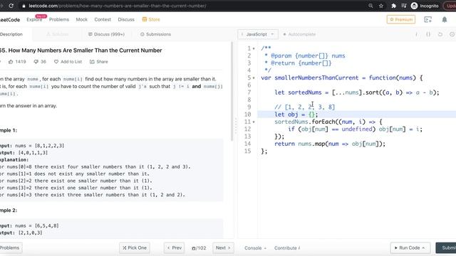 1365. How Many Numbers Are Smaller Than the Current Number | Leetcode | In Tamil смотреть онлайн