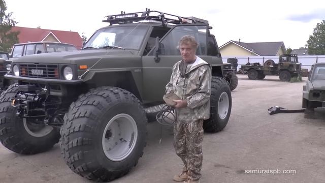 Подкачка колес. Пневмосистема Самурая. смотреть онлайн