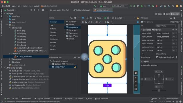 How To Add Images to Android Studio. Lesson 6 // Dice app смотреть онлайн