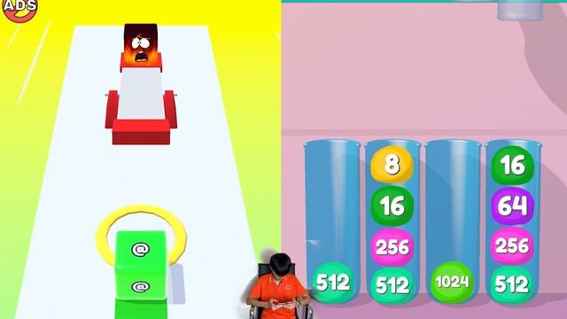 Jelly Run 2048 vs Jelly Drops - Max Level Gameplay (Part 2) смотреть онлайн