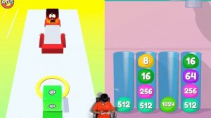 Jelly Run 2048 vs Jelly Drops - Max Level Gameplay (Part 2)