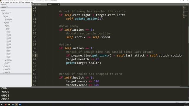 PyGame Castle Defender Game Beginner Tutorial in Python - PART 5 | Castle Damage смотреть онлайн