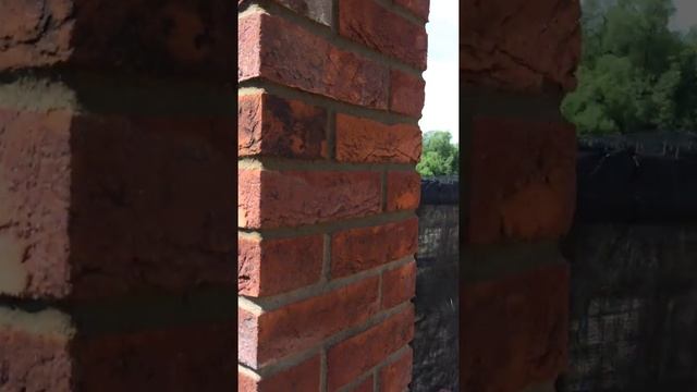 Кирпичная кладка столбов. Кирпич ручной формовки Wienerberger смотреть онлайн