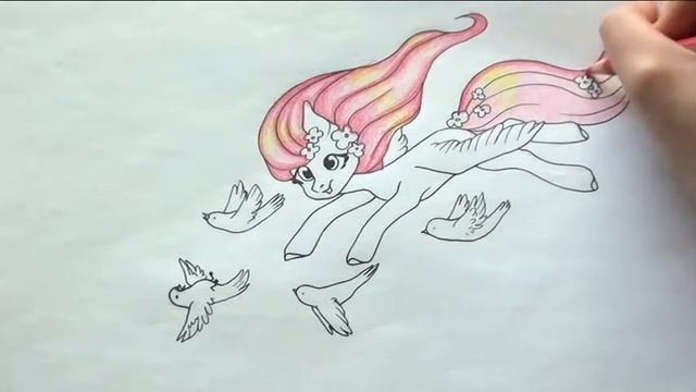Задание 2 - Любимая пони с птичками?How to draw Fluttershy смотреть онлайн