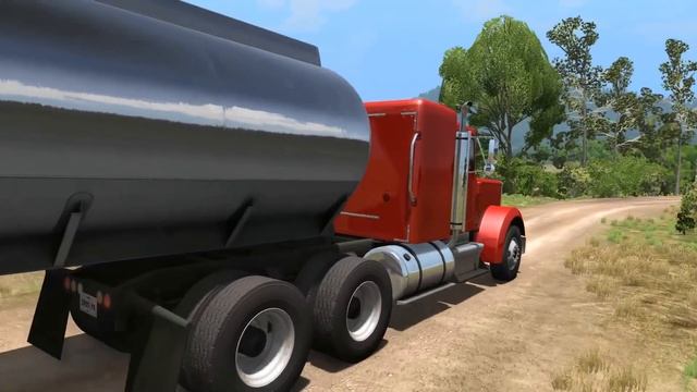 BeamNG Drive - Tanker Truck Exploring the Dirt Roads of East Coast USA смотреть онлайн