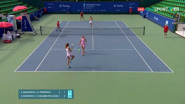 🎾 President's Cup Women's - DBL QF: MAKLAKOVA / POSPELOVA vs KAZIONOVA / KULAMBAYEVA (21.07.22) смотреть онлайн