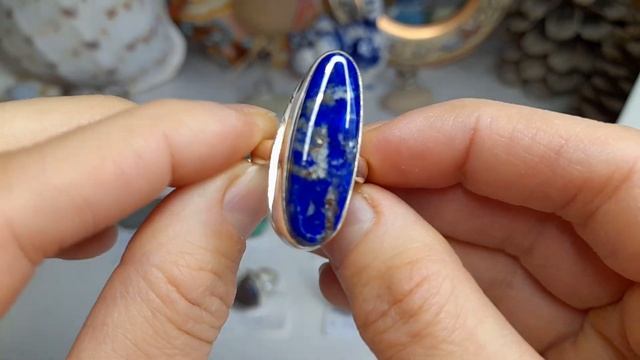 Украшения с натуральными минералами в серебре