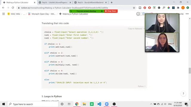 MAC x Monash Open Day Python Workshop | Make a Calculator with Python смотреть онлайн