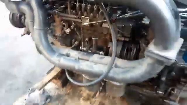 Запуск двигателя C6AC с замерами давления масла смотреть онлайн