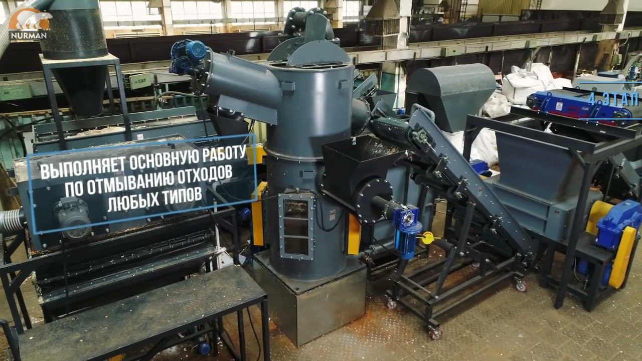 Комплекс для переработки полигонных отходов пенопласта (пенополистирола)