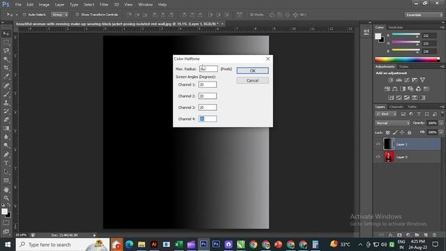 How to Make Dotted Colour Halftone Effect in Photoshop | Tutorial for Beginners смотреть онлайн