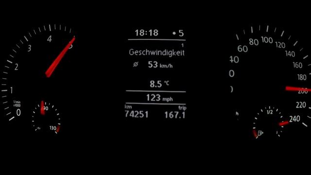 VW Golf 6 1.4 TSI 122 HP Speedtest