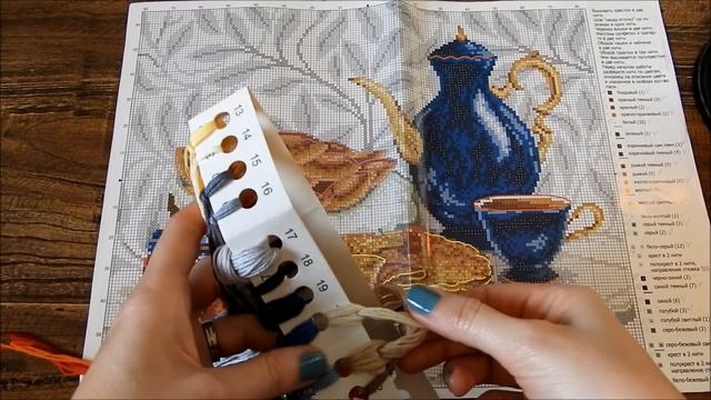 Вышивка крестом: "Широкая масленица" (Сделано с любовью), начало работы смотреть онлайн