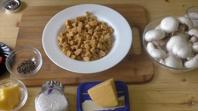 СЫРНЫЙ СУП ПЮРЕ С ШАМПИНЬОНАМИ смотреть онлайн