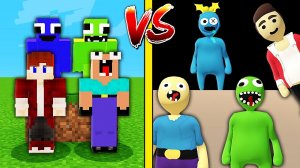 2 НУБА ЗАТРОЛЛЕНЫ РАДУЖНЫЕ ДРУЗЬЯ РОБЛОКС В ПЛАСТИЛИНОВОМ МИРЕ В МАЙНКРАФТ | Админ Пэнн Minecraft