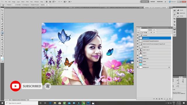 Transform normal Selfie into a beautiful scenery in photoshop смотреть онлайн