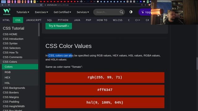 CSS Цвета смотреть онлайн