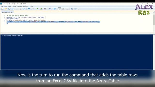 Using Powershell to export Excel CSV into an Azure Table смотреть онлайн