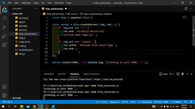 Learn Node.js in Arabic 2022 #019 Create Server Error Page смотреть онлайн