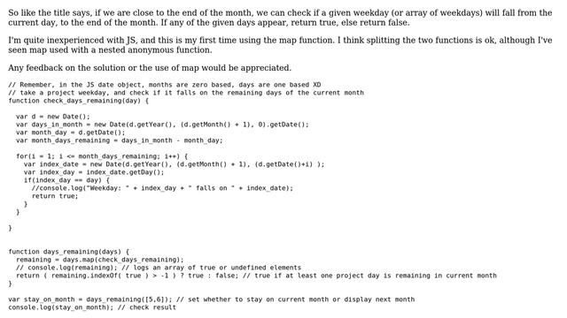 Take a specified weekday, and check if it falls on the remaining days of the current month смотреть онлайн