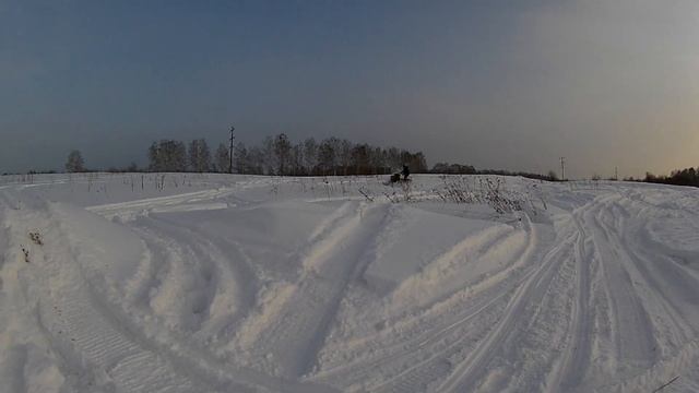 самодельные снегоход и мотособака, покатушки. смотреть онлайн