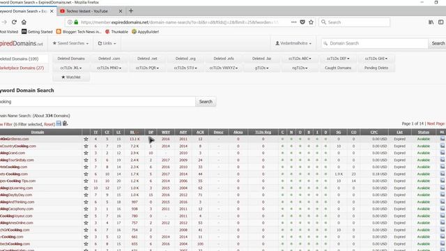 How to search and buy powerful cheap domain names with backlinks and CF TF from Expired Domains смотреть онлайн