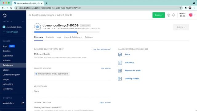 Create a MongoDB Database on DigitalOcean смотреть онлайн