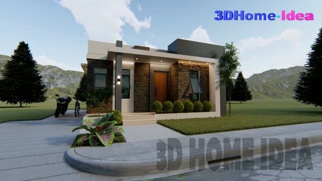 Modern Box-Type House Design idea | 7 x 7 meters | 2 Bedroom Minimalist House смотреть онлайн