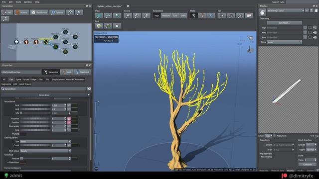 Procedural Stylized Willow Tree using SpeedTree, UE5 | Vegetation 04 смотреть онлайн