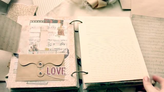 Скрапбукинг - ретро альбом-дневник для мальчика смотреть онлайн