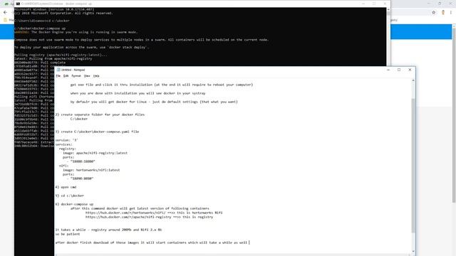 How to run hortonworks NiFi & registry locally with Docker смотреть онлайн
