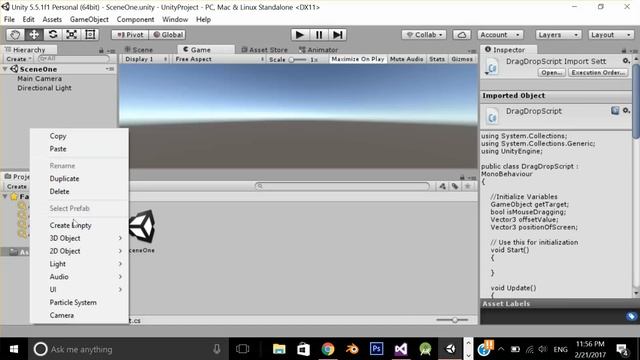 Drag & Drop Game Objects in Unity 3D смотреть онлайн