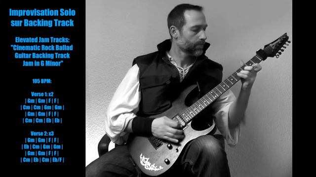 Improvisation Solo : Rock Ballad Guitar Backing Track Jam in G Minor смотреть онлайн