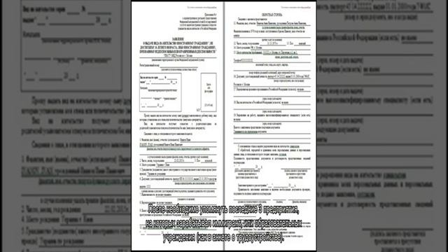 Заявление о выдаче вида на жительство