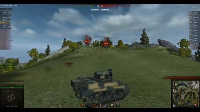 World of Tanks применение тактики Ёж смотреть онлайн