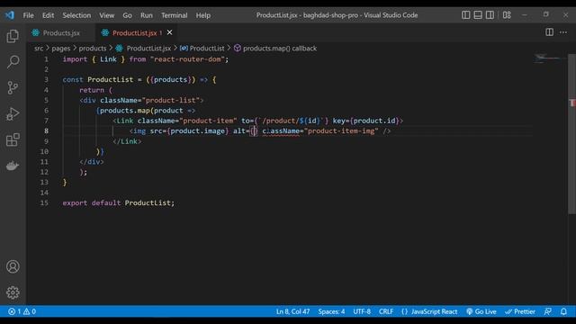 E-commerce App with React JS : #19 - ProductList Component смотреть онлайн