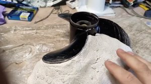 Ремонт винта лодочного мотора своими руками! самый простой способ!