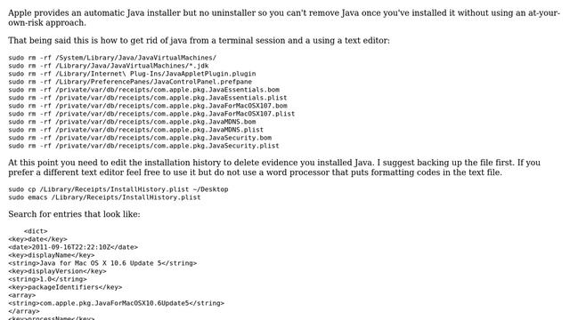 Apple: Uninstall Java Mountain Lion смотреть онлайн