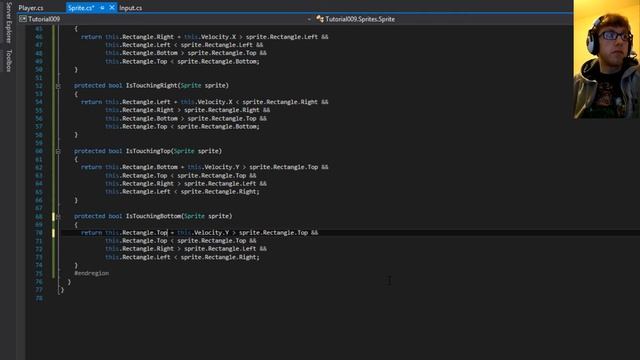 MonoGame Tutorial 009 - Sprite Collision Detection and Response смотреть онлайн