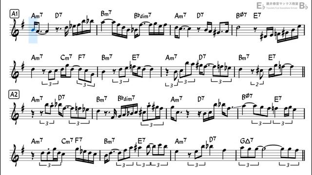 Everything Happens to Me - Easy Solo Example for Alto Sax смотреть онлайн