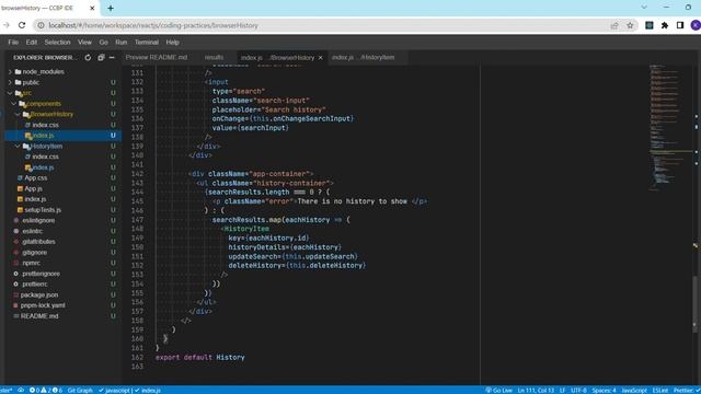 ASSIGNMENT 1 | BROWSER HISTORY | REACT JS | CCBP 4.O | CCBP смотреть онлайн