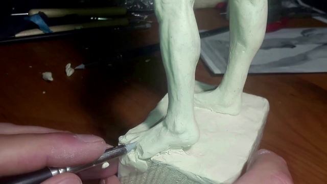 Давид Микеланджело из пластилина. David Michelangelo