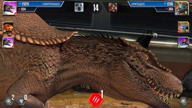 ТИРАННОЗАВР гибрид с Броненосцем ГЛИТРОНАКС Jurassic World: The Game смотреть онлайн