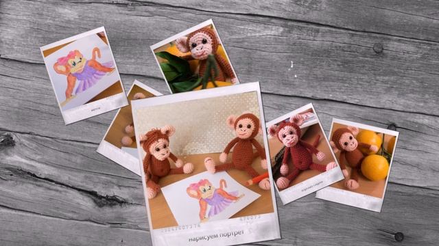Crochet Toy Monkey online Обезьянки вязаные крючком смотреть онлайн