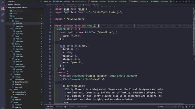 Smooth Scroll, Scroll Trigger and Reveal Effect with Locomotive Scroll, GSAP & React Part 2 смотреть онлайн